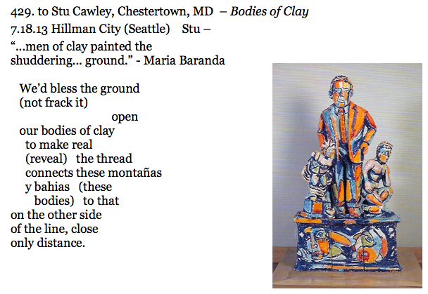 429. to Stu Cawley, Chestertown, MD  – Bodies of Clay