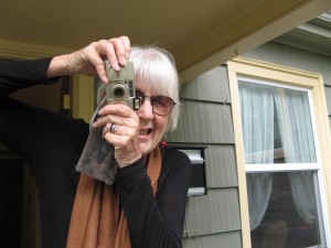 Joanne Kyger at CPF2 (photo by George Bowering)
